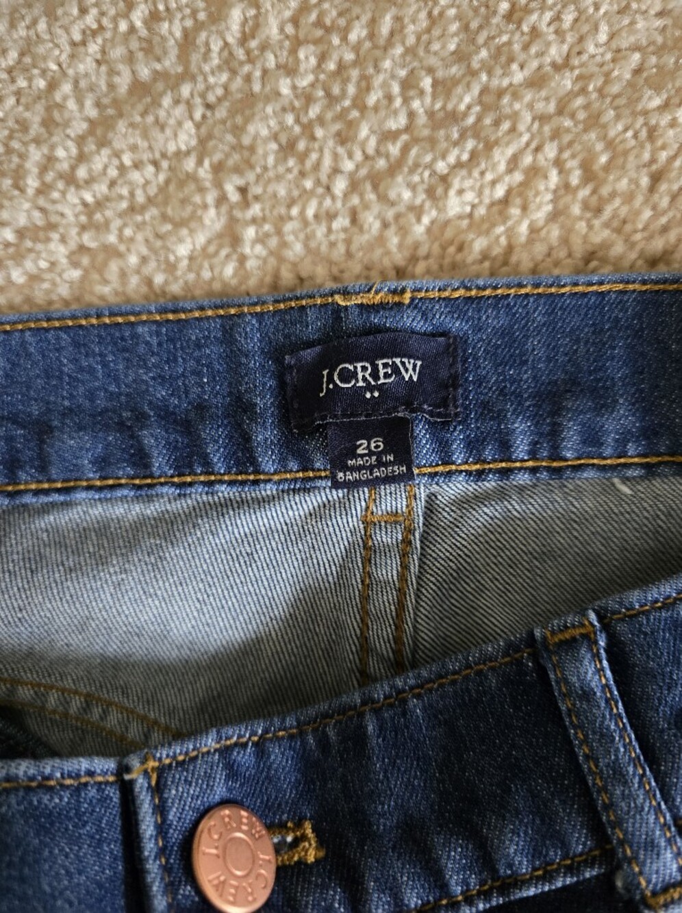 J. Crew Size 26 Womens Jeans Wide Leg Full Length Tailored / Trouser Style - Picture 4 of 9